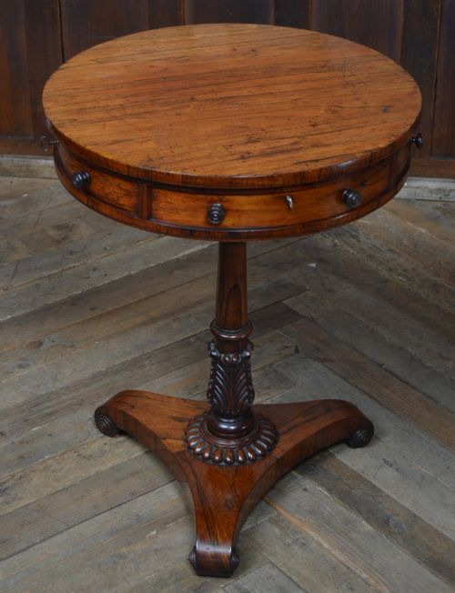 victorian rosewood drum table - CATEGORY: ANTIQUE TABLES - DATED VICTORIAN
