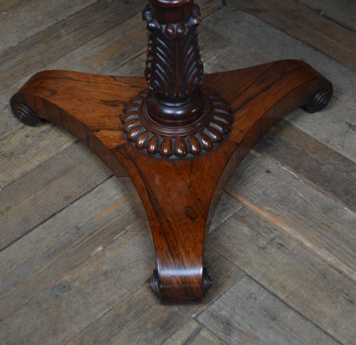 VICTORIAN ROSEWOOD DRUM TABLE - ADDITIONAL PHOTO 2