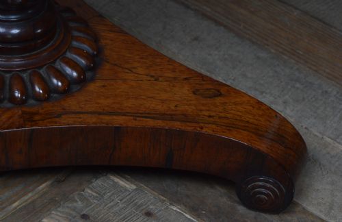 VICTORIAN ROSEWOOD DRUM TABLE - ADDITIONAL PHOTO 10