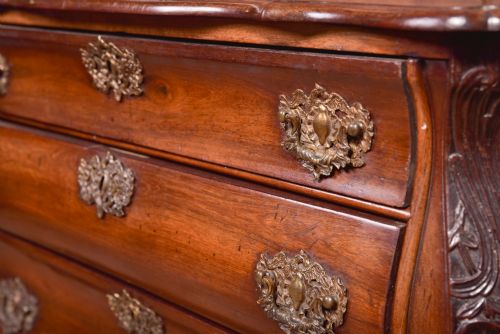 ROSEWOOD DUTCH BOMBE CHEST OF DRAWERS - ADDITIONAL PHOTO 8