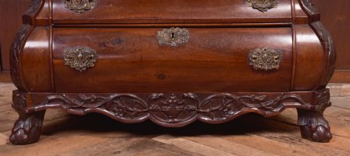 ROSEWOOD DUTCH BOMBE CHEST OF DRAWERS - ADDITIONAL PHOTO 12