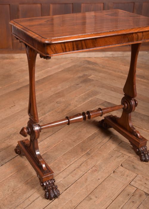 WILLIAM IV ROSEWOOD STRETCHER SIDE TABLE - ADDITIONAL PHOTO 3