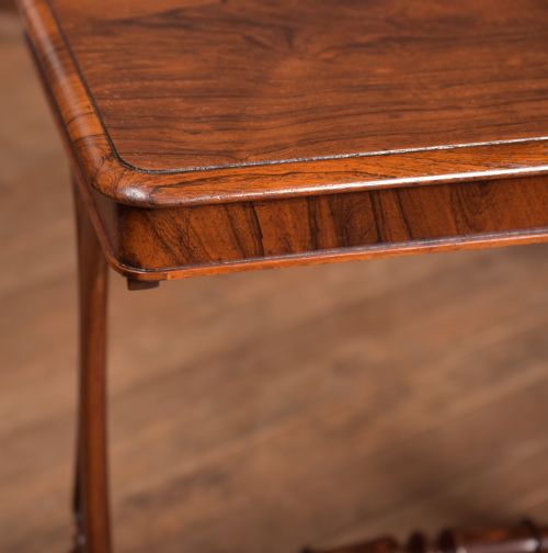 WILLIAM IV ROSEWOOD STRETCHER SIDE TABLE - ADDITIONAL PHOTO 4