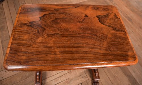 WILLIAM IV ROSEWOOD STRETCHER SIDE TABLE - ADDITIONAL PHOTO 5