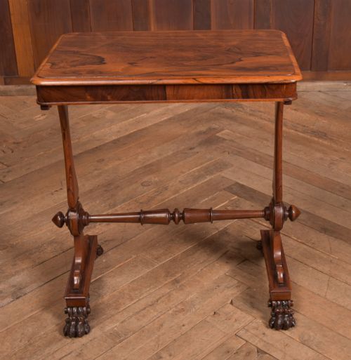 WILLIAM IV ROSEWOOD STRETCHER SIDE TABLE - ADDITIONAL PHOTO 7