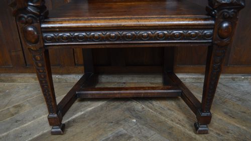 VICTORIAN FRUITWOOD HALL CHAIR - ADDITIONAL PHOTO 7