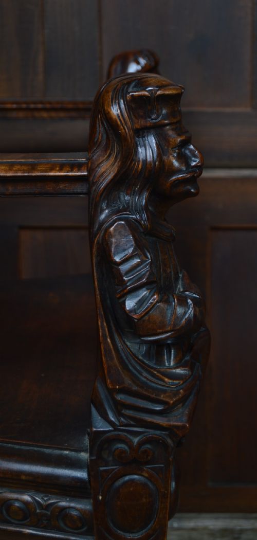 VICTORIAN FRUITWOOD HALL CHAIR - ADDITIONAL PHOTO 9