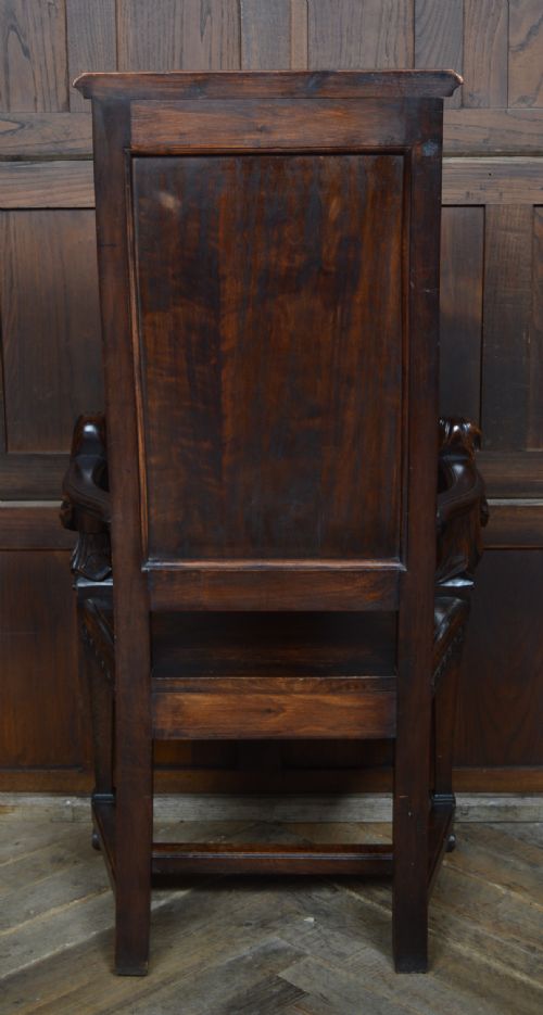 VICTORIAN FRUITWOOD HALL CHAIR - ADDITIONAL PHOTO 10