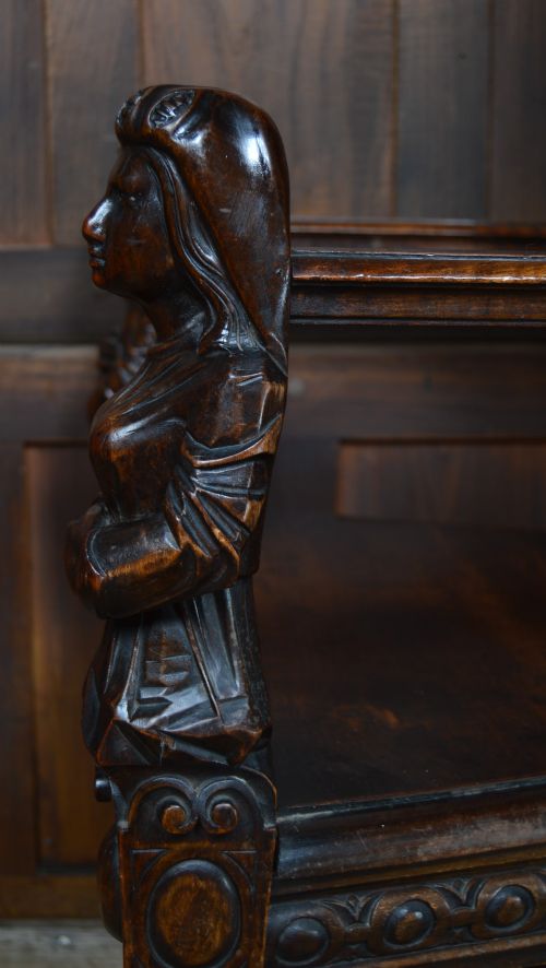 VICTORIAN FRUITWOOD HALL CHAIR - ADDITIONAL PHOTO 12