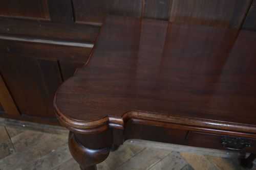 MAHOGANY FOLDOVER CARD GAME TABLE - ADDITIONAL PHOTO 5