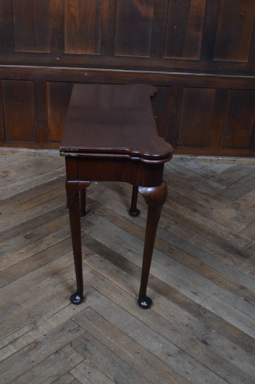 MAHOGANY FOLDOVER CARD GAME TABLE - ADDITIONAL PHOTO 7
