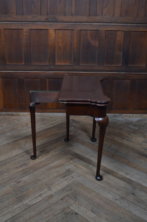 MAHOGANY FOLDOVER CARD GAME TABLE - ADDITIONAL PHOTO 9