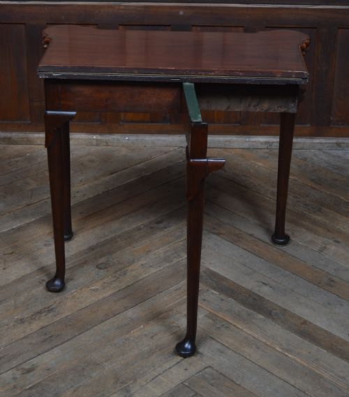 MAHOGANY FOLDOVER CARD GAME TABLE - ADDITIONAL PHOTO 12