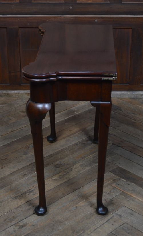 MAHOGANY FOLDOVER CARD GAME TABLE - ADDITIONAL PHOTO 14