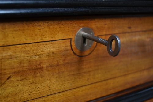 CAMPHOR WOOD CAMPAIGN SECRETAIRE CHEST - ADDITIONAL PHOTO 3