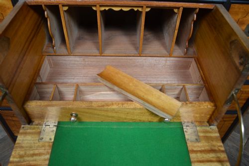 CAMPHOR WOOD CAMPAIGN SECRETAIRE CHEST - ADDITIONAL PHOTO 12