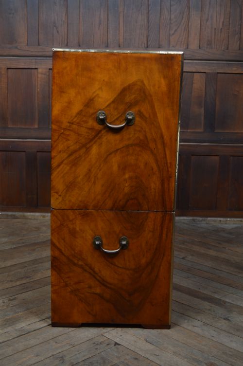 CAMPHOR WOOD CAMPAIGN SECRETAIRE CHEST - ADDITIONAL PHOTO 20