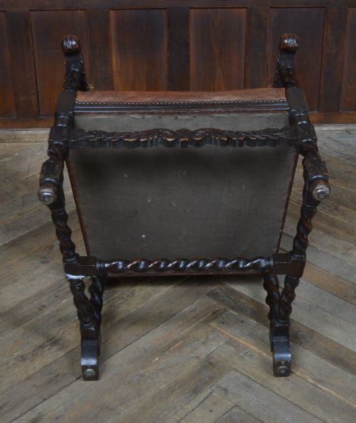 VICTORIAN OAK ARMCHAIR - ADDITIONAL PHOTO 11
