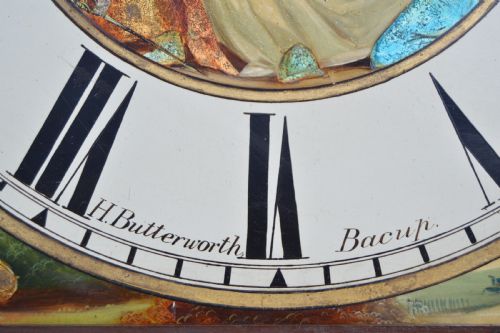 H BUTTERWORTH MAHOGANY LONG CASE GRANDFATHER CLOCK - ADDITIONAL PHOTO 7