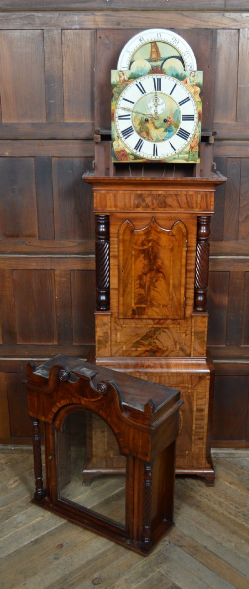 H BUTTERWORTH MAHOGANY LONG CASE GRANDFATHER CLOCK - ADDITIONAL PHOTO 20