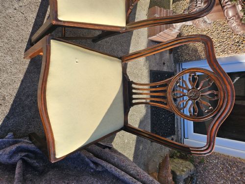EDWARDIAN SET OF 8 DINING CHAIRS - ADDITIONAL PHOTO 2