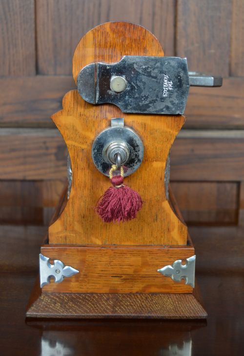 EDWARDIAN OAK TANTALUS - ADDITIONAL PHOTO 8