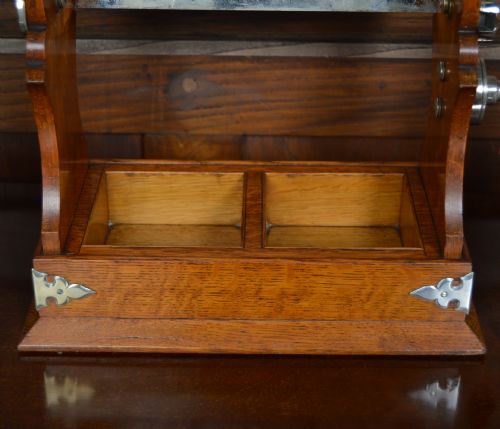 EDWARDIAN OAK TANTALUS - ADDITIONAL PHOTO 11