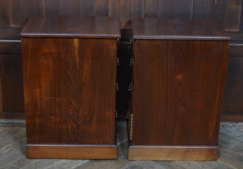 PAIR OF VICTORIAN WALNUT BEDSIDE DRAWERS - ADDITIONAL PHOTO 10