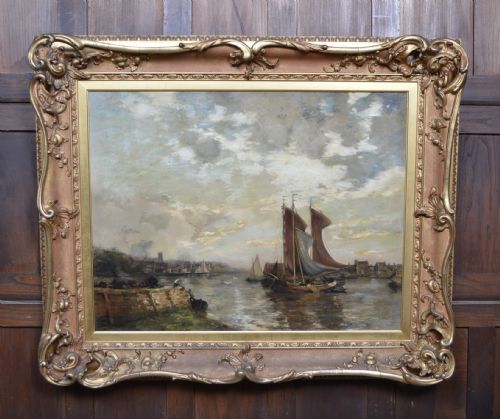 james campbell noble oil painting - CATEGORY: ANTIQUE ART - DATED 19TH CENTURY