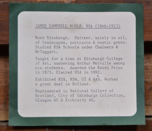 JAMES CAMPBELL NOBLE OIL PAINTING - ADDITIONAL PHOTO 16