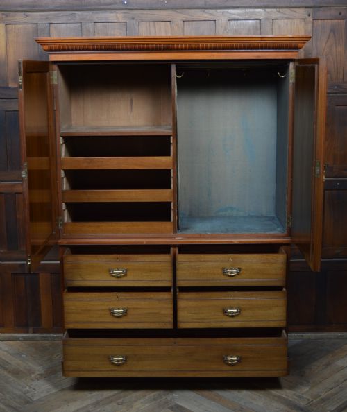 EDWARDIAN WALNUT LINEN PRESS - ADDITIONAL PHOTO 4