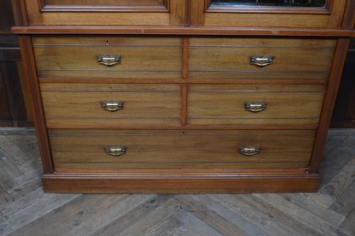 EDWARDIAN WALNUT LINEN PRESS - ADDITIONAL PHOTO 13