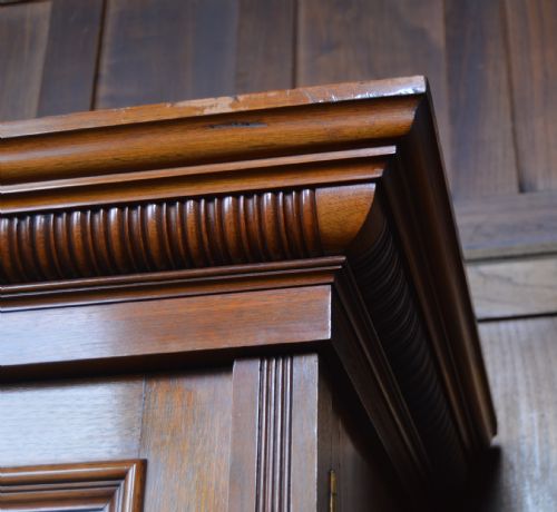EDWARDIAN WALNUT LINEN PRESS - ADDITIONAL PHOTO 15