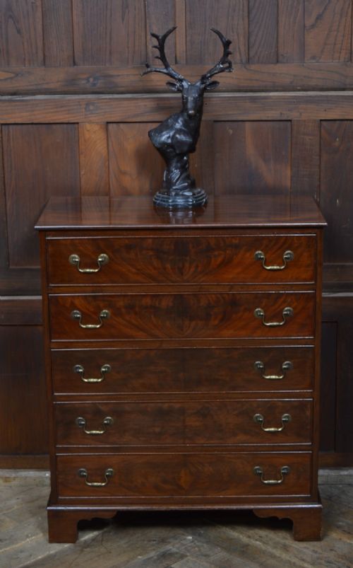 edwardian mahogany chest of drawers - CATEGORY: ANTIQUE CHEST OF DRAWERS - DATED EDWARDIAN