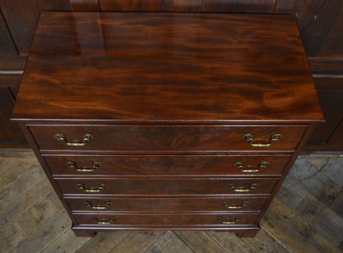 EDWARDIAN MAHOGANY CHEST OF DRAWERS - ADDITIONAL PHOTO 5