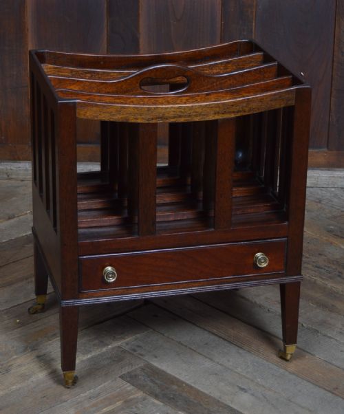 19TH CENTURY MAHOGANY CANTERBURY - ADDITIONAL PHOTO 3