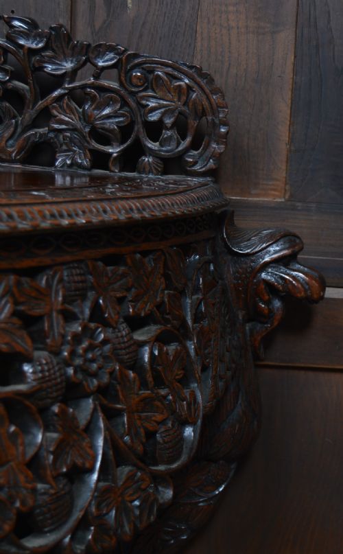 PADOUK DEMILUNE CONSOLE TABLE - ADDITIONAL PHOTO 6