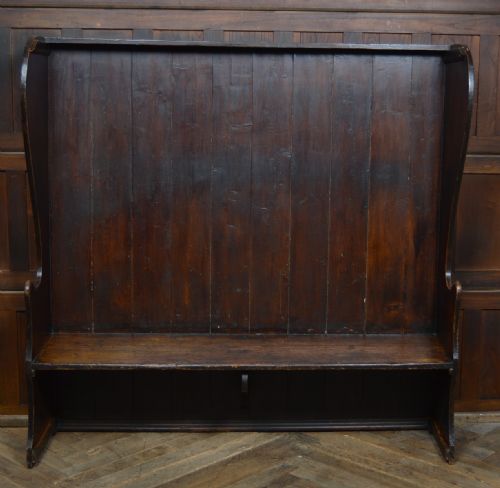 EARLY 19TH CENTURY PINE SETTLE - ADDITIONAL PHOTO 3