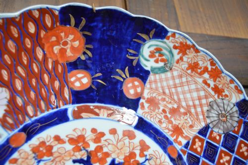 HAND PAINTED JAPANESE AMARI PLATE - ADDITIONAL PHOTO 2