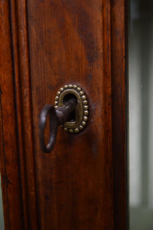FRENCH WALNUT BOOKCASE DISPLAY CABINET - ADDITIONAL PHOTO 6