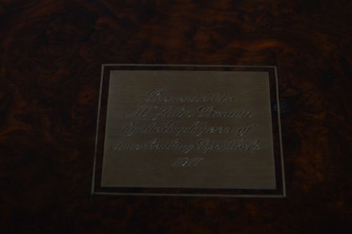 EDWARDIAN WALNUT WRITING SLOPE - ADDITIONAL PHOTO 5