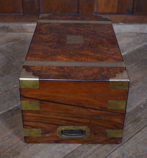 EDWARDIAN WALNUT WRITING SLOPE - ADDITIONAL PHOTO 9