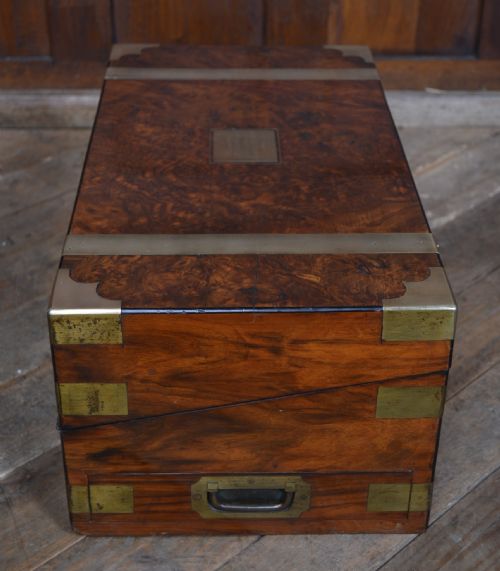 EDWARDIAN WALNUT WRITING SLOPE - ADDITIONAL PHOTO 11