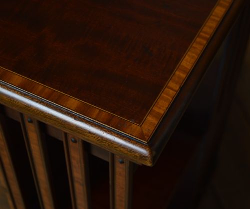 MAHOGANY REVOLVING BOOKCASE BY JOHN TAYLOR OF EDINBURGH - ADDITIONAL PHOTO 8