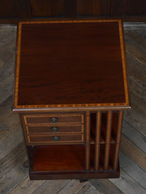 MAHOGANY REVOLVING BOOKCASE BY JOHN TAYLOR OF EDINBURGH - ADDITIONAL PHOTO 9