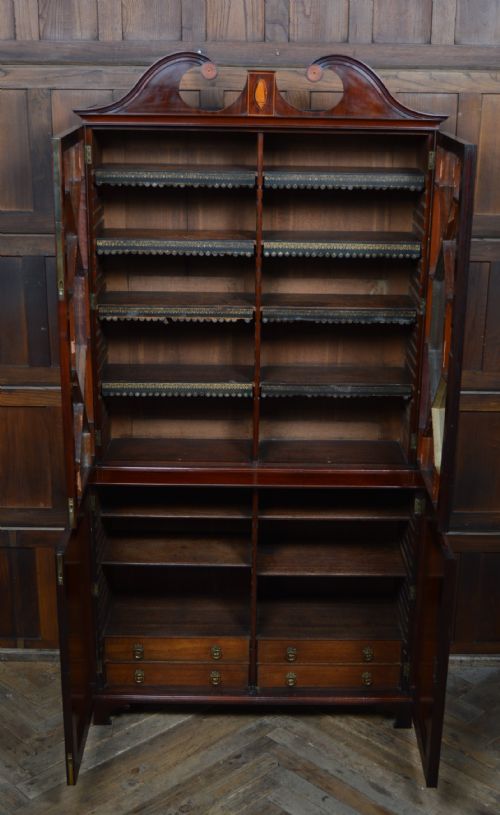 GEORGIAN MAHOGANY BOOKCASE - ADDITIONAL PHOTO 7