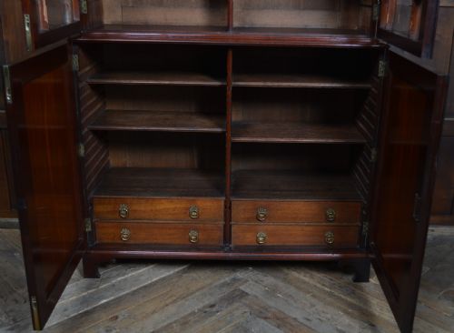 GEORGIAN MAHOGANY BOOKCASE - ADDITIONAL PHOTO 8