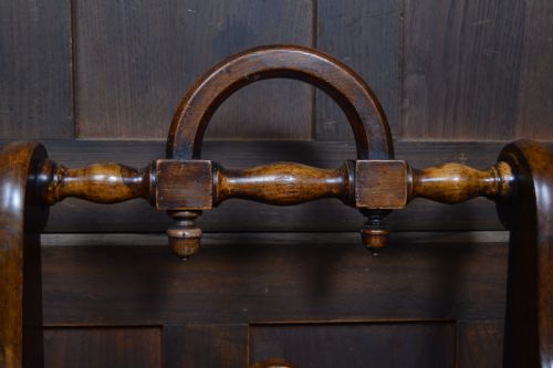 PAIR OF VICTORIAN OAK HALL CHAIRS - ADDITIONAL PHOTO 3