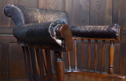 EDWARDIAN REVOLVING DESK CHAIR - ADDITIONAL PHOTO 4
