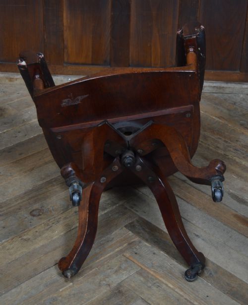 EDWARDIAN REVOLVING DESK CHAIR - ADDITIONAL PHOTO 11